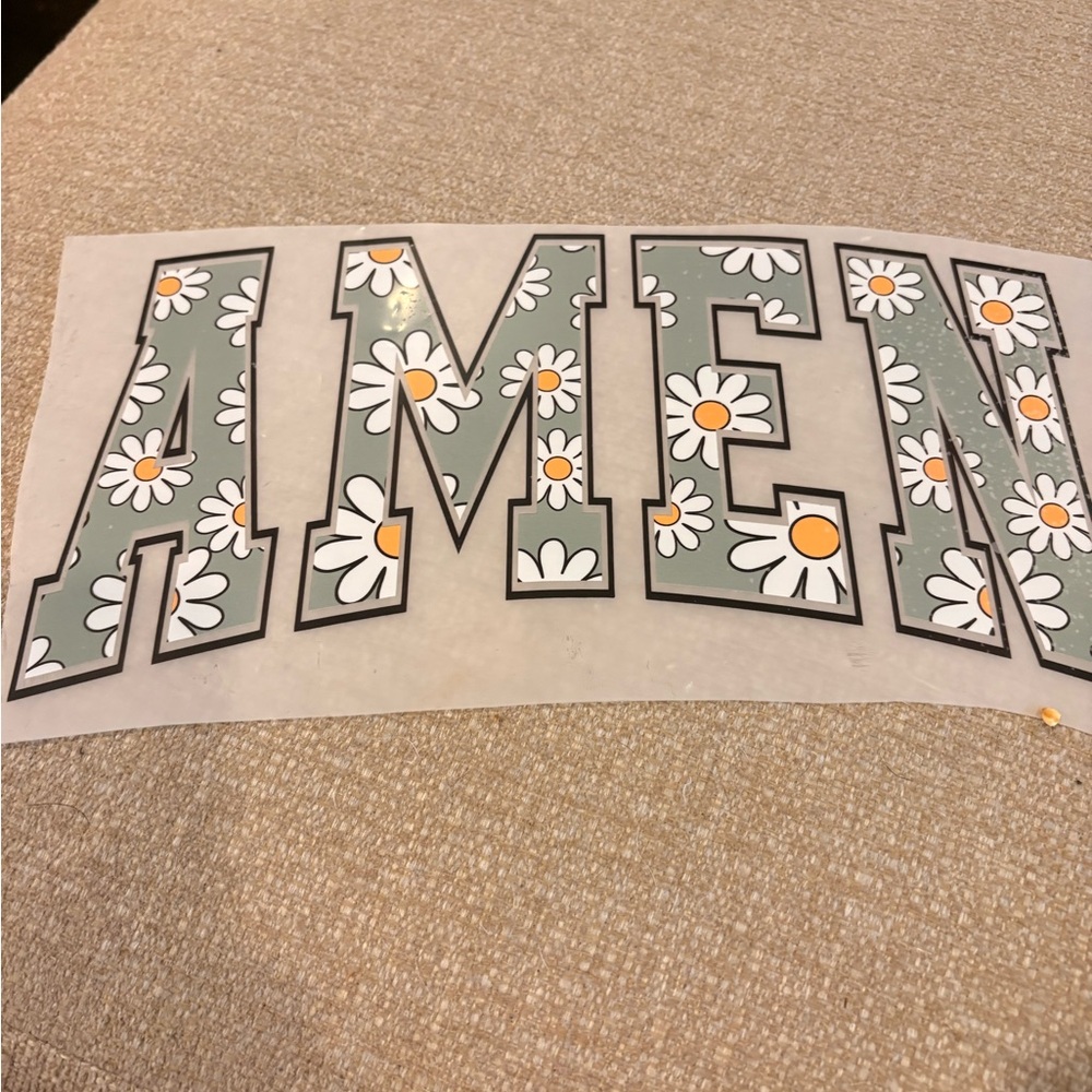 Colorful Amen and Pray Letter DTF bundle set of 9 - Picture 8 of 16